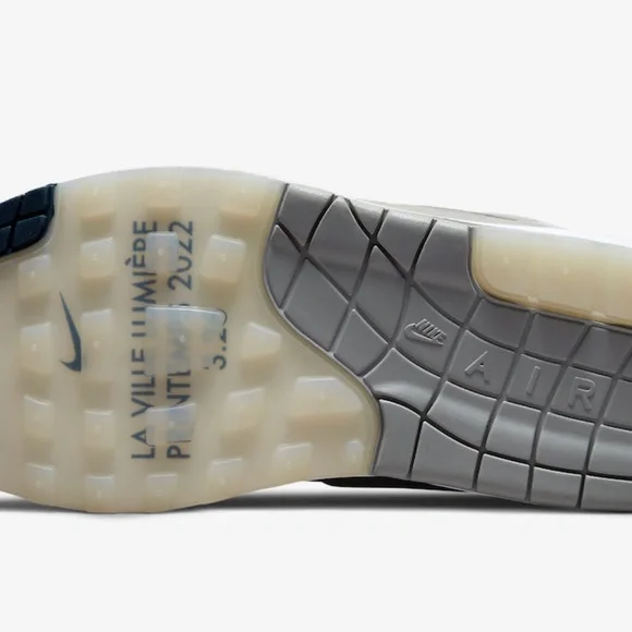 NIKE AIR MAX 1 QS PARIS LA VILLE LUMIÈRE DQ9326 100 - Picture 6 of 12